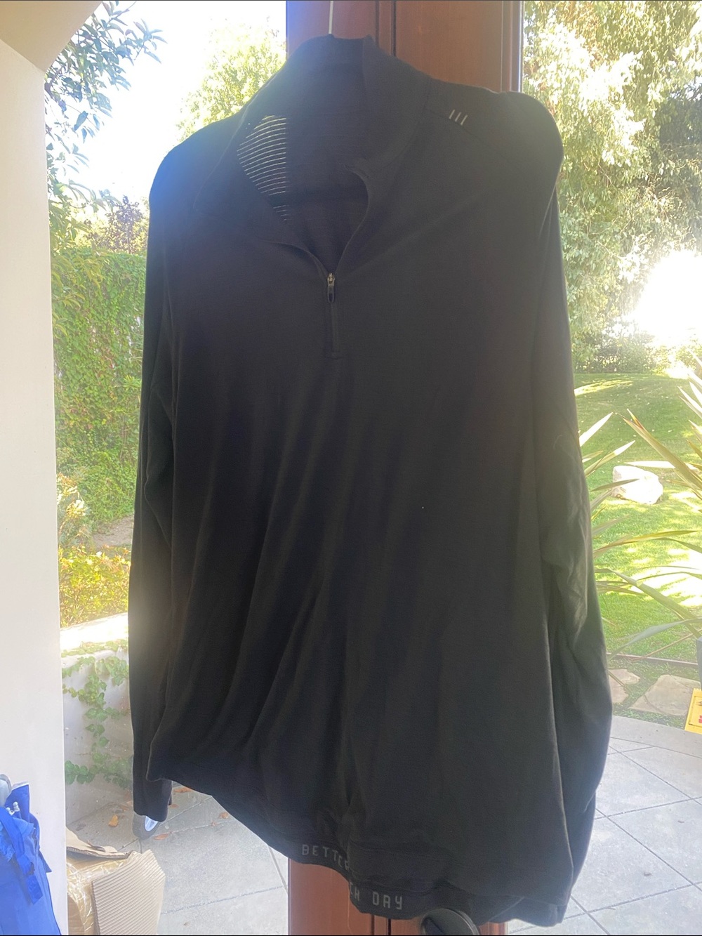 lululemon athletica Black Half-Zip Men's Performance Sweater